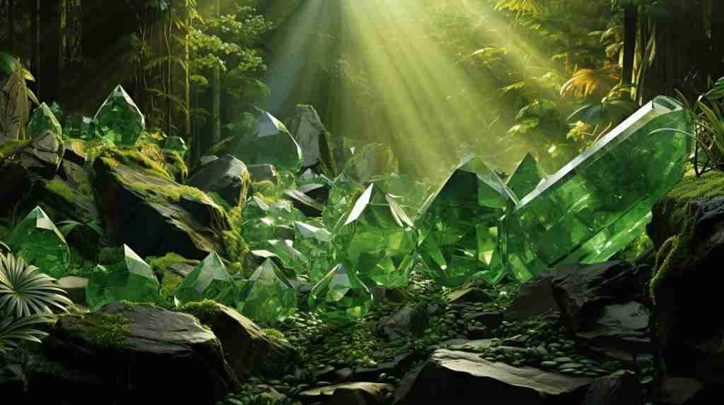 Green Crystals for Abundance
