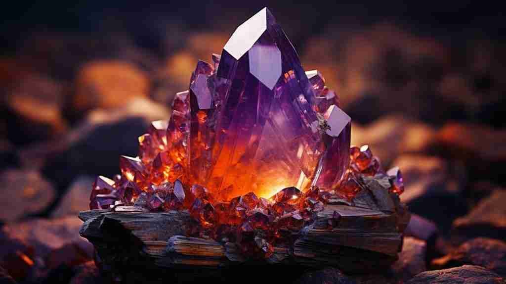 Orange Crystals For Imagination