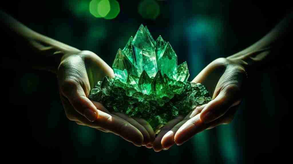 Using Green Crystals for Wealth