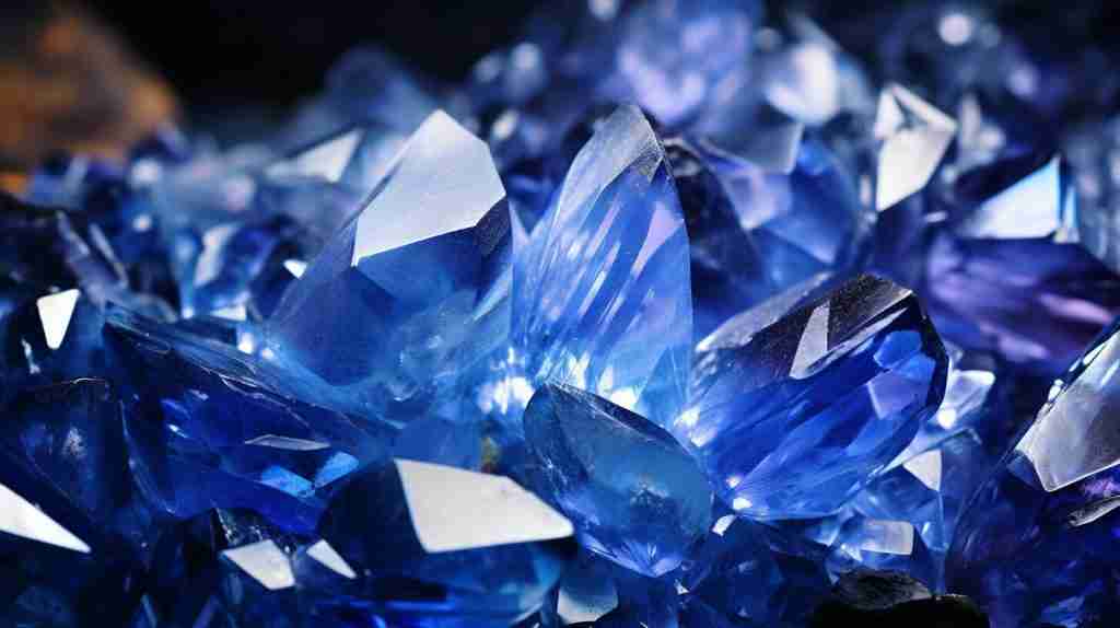 blue crystals for New Beginings