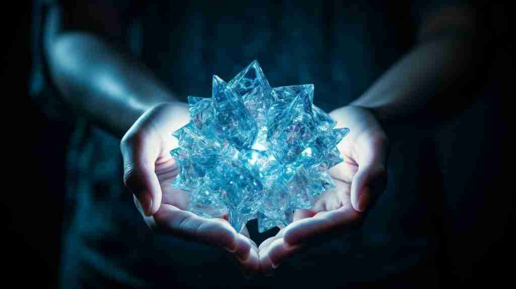 blue crystals for success
