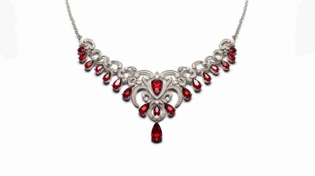 red crystal jewelry