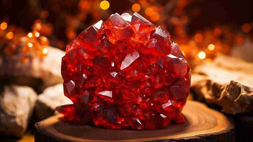 red crystals for success and abundance