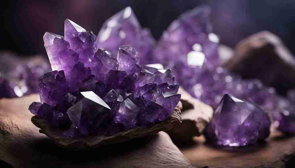 Amethyst crystals for mental clarity