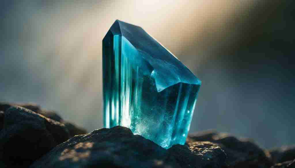 Blue Tourmaline crystal