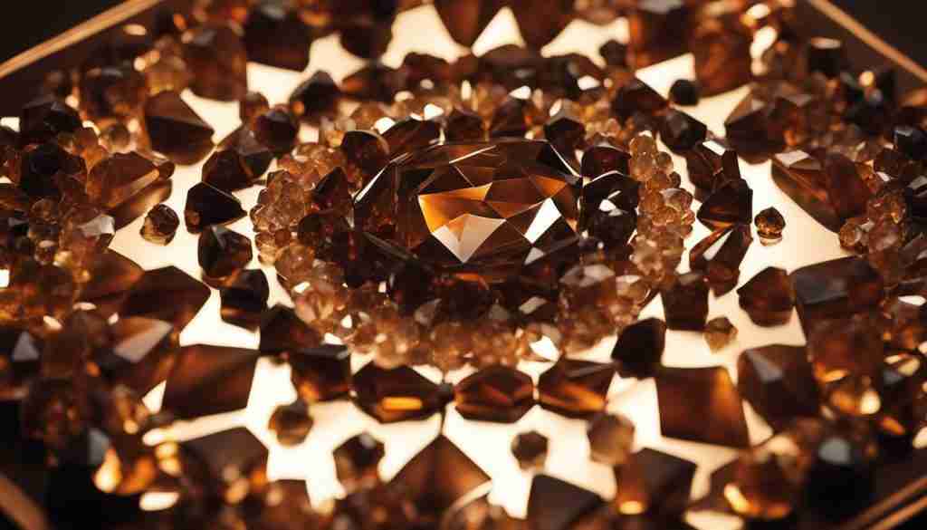 Brown Crystal Grid Image