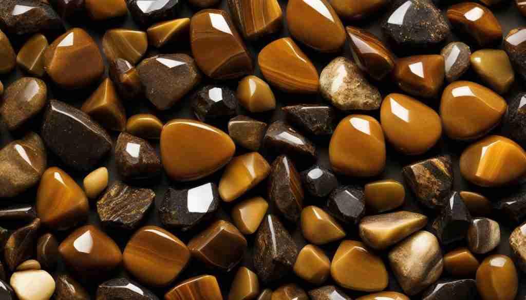 Brown Jasper and Brown Tiger's Eye Crystals