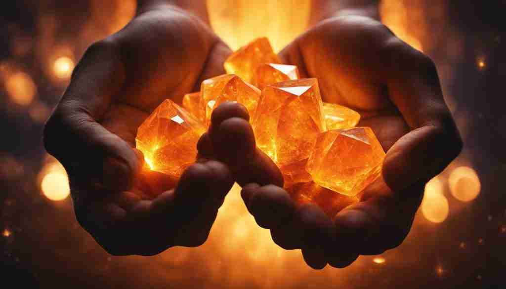 Charging Orange Crystals