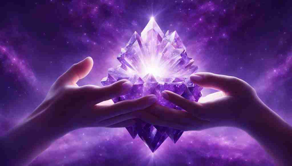 Explore purple crystals for self-connection