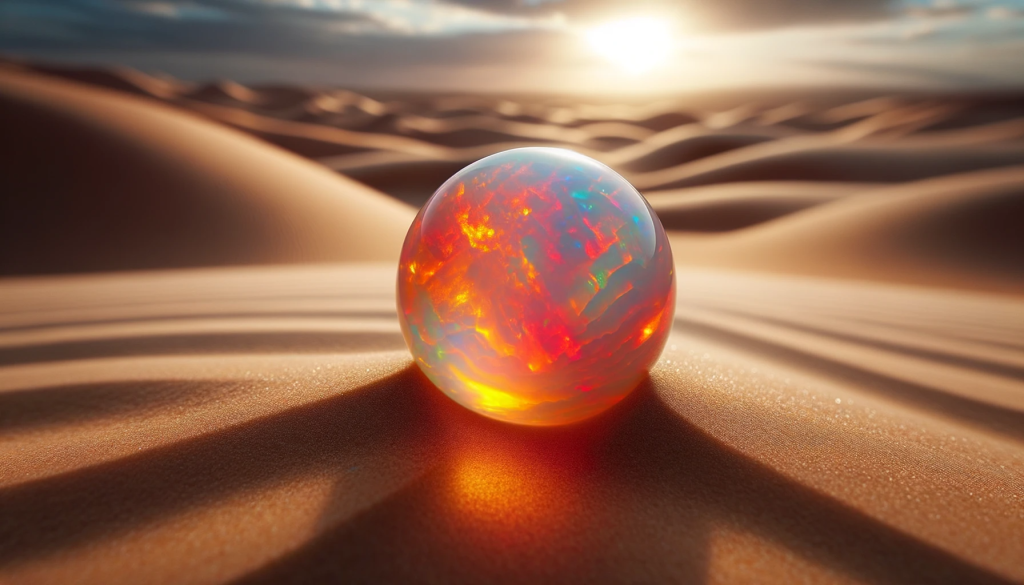 Fire-Opal-In-Desert