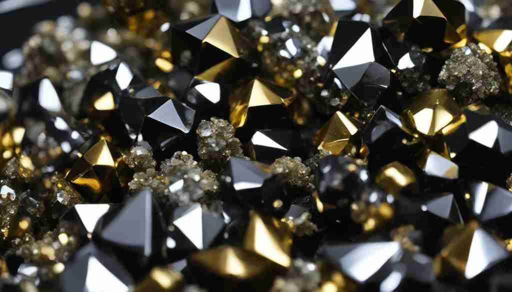 Hematite and Pyrite Crystals