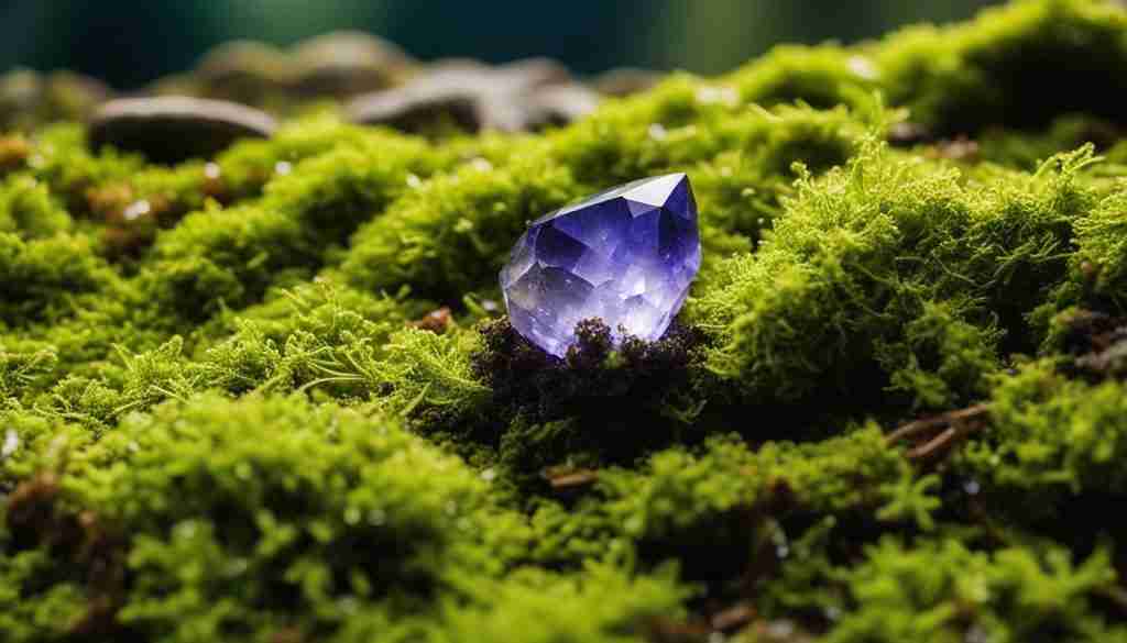Iolite crystal for accessing the Akashic Records
