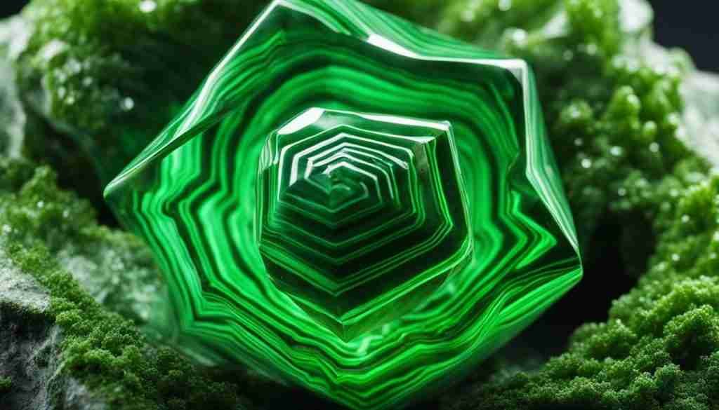 Malachite crystal