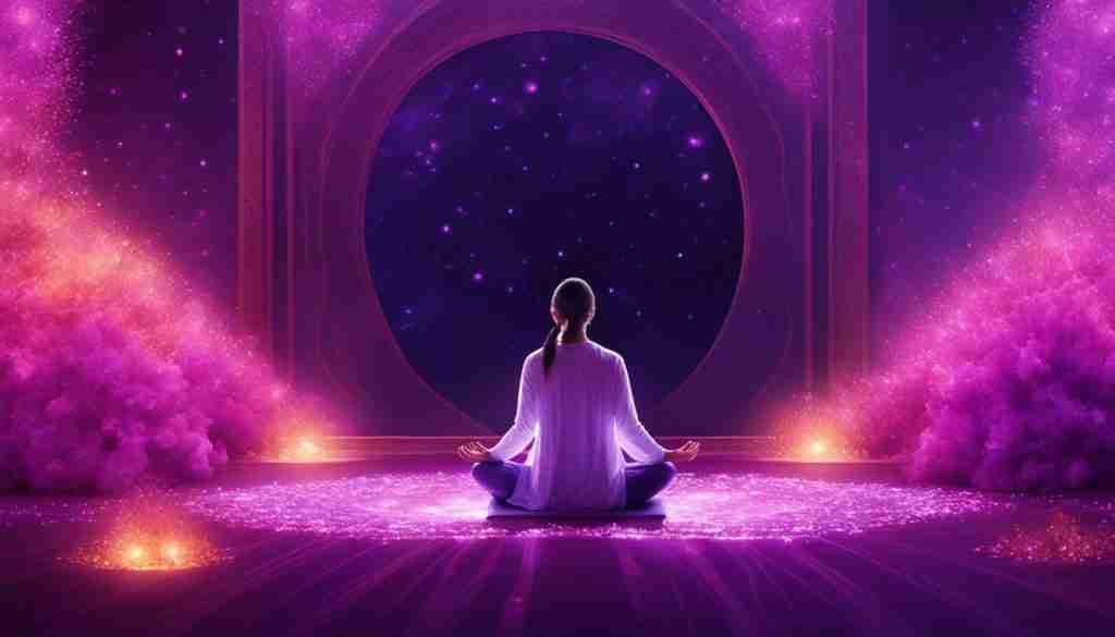 Meditation and Purple Crystals