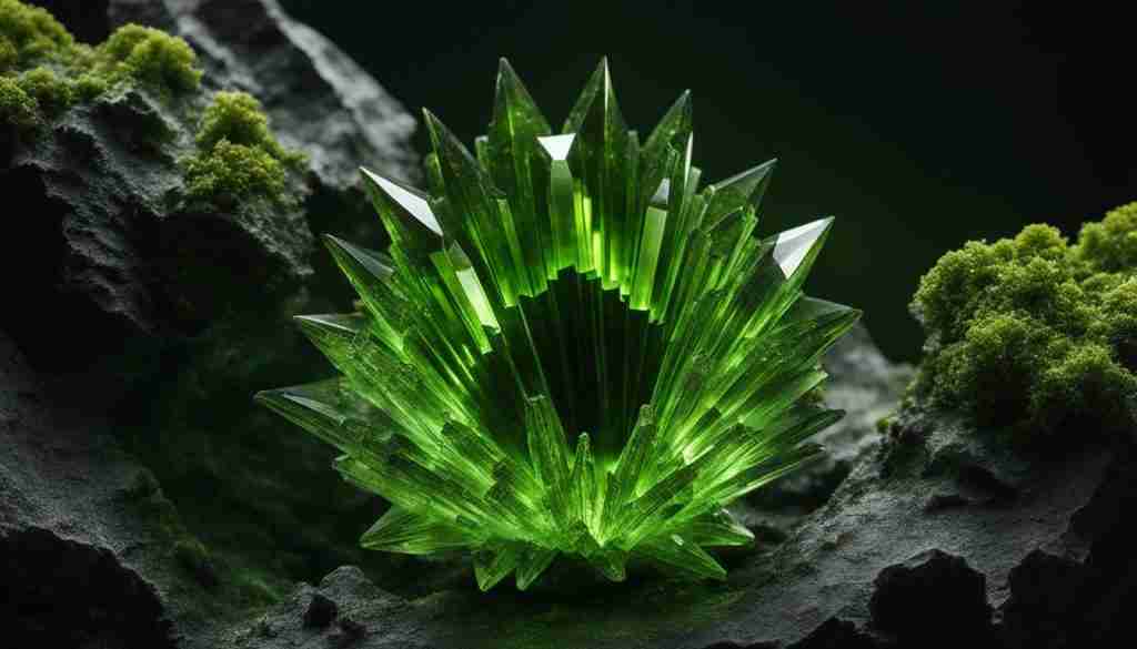 Moldavite crystal