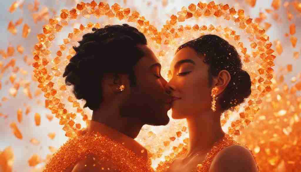 Nurturing Love with Orange Crystals