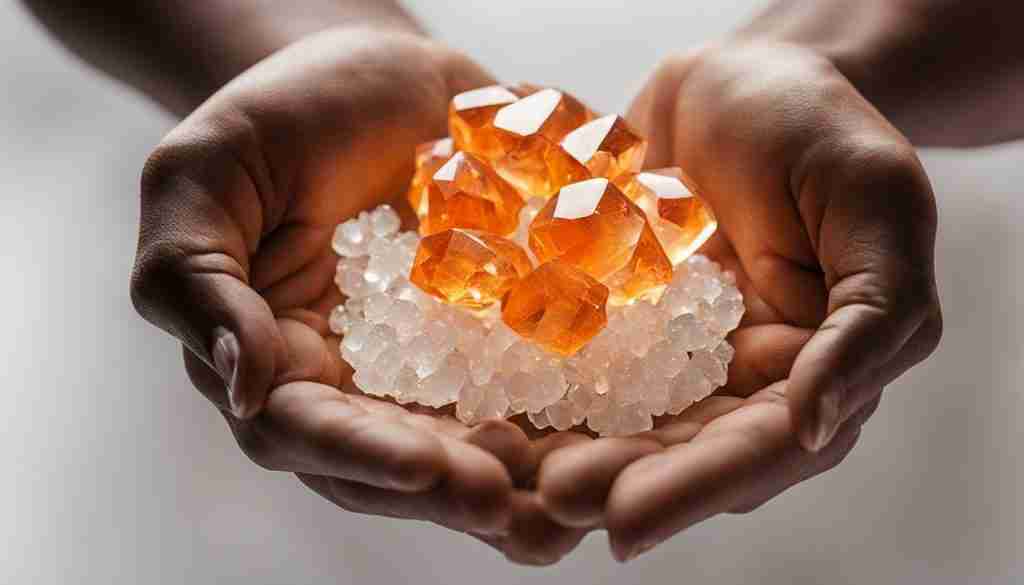 Orange Crystals For Grounding Orange Crystals For Grounding