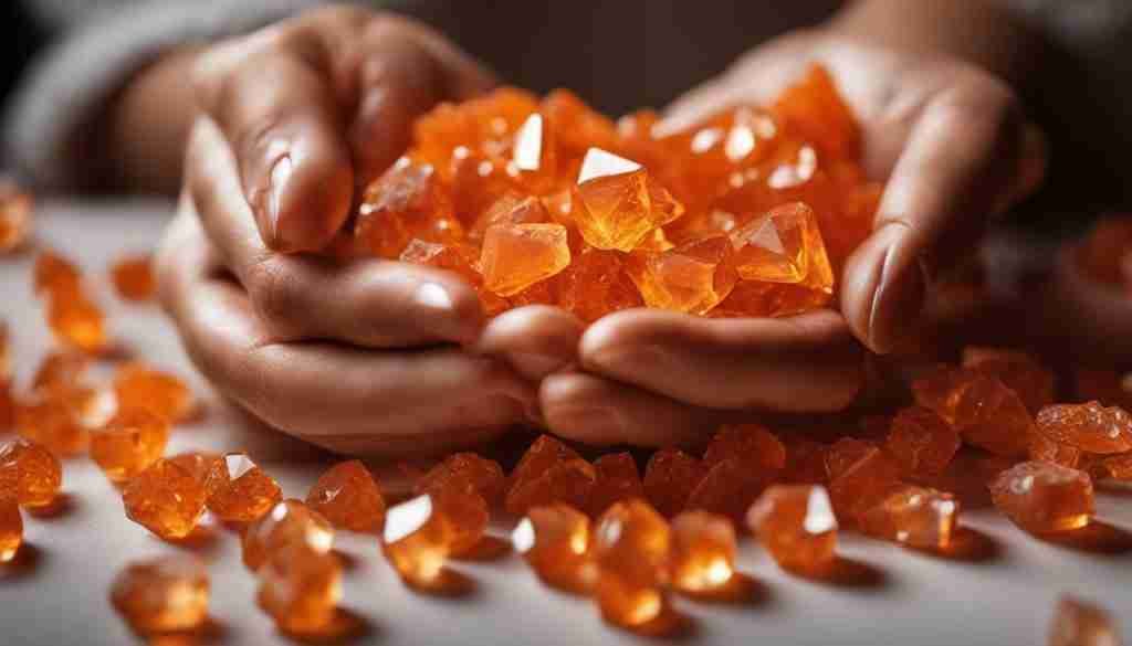Orange Crystals for Emotional Balance and Anxiety Relief