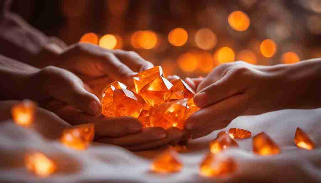 Orange Crystals for Love and Relationships