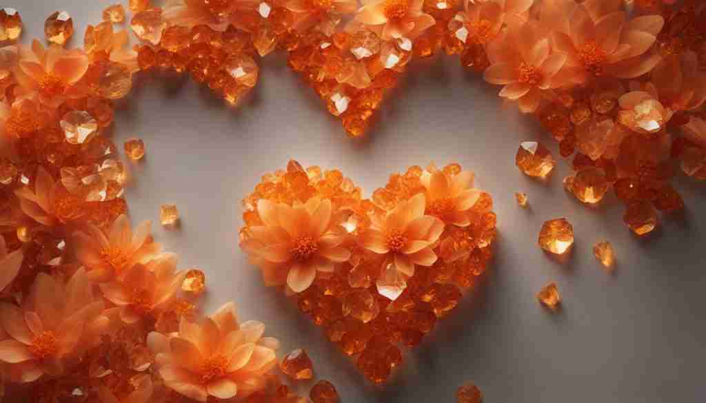 Orange crystals for love