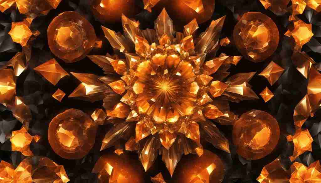 Orange crystals for protection