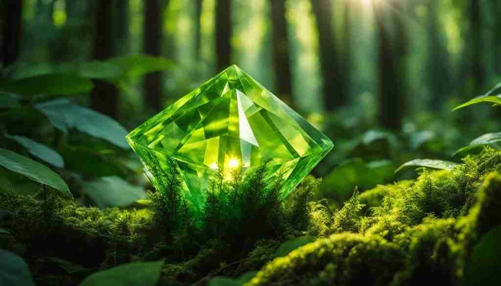 Peridot crystal