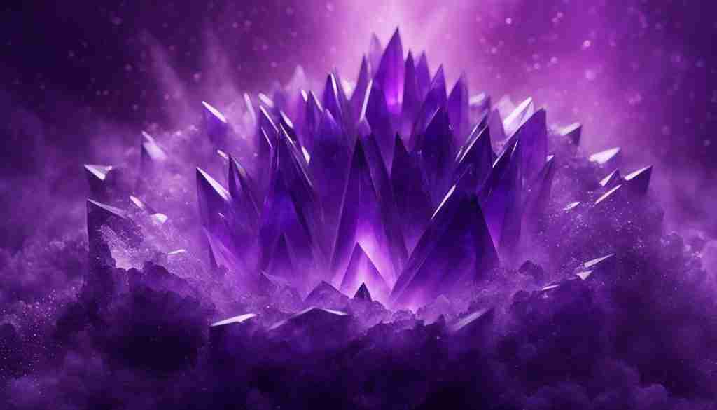 Purple crystals for reducing stress