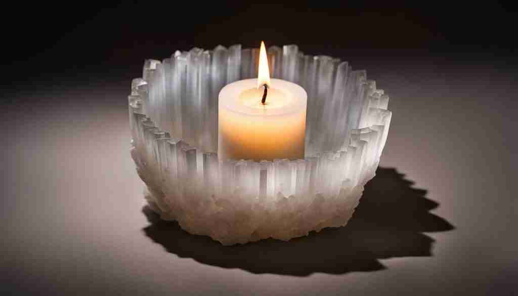 Selenite crystals for calming the mind