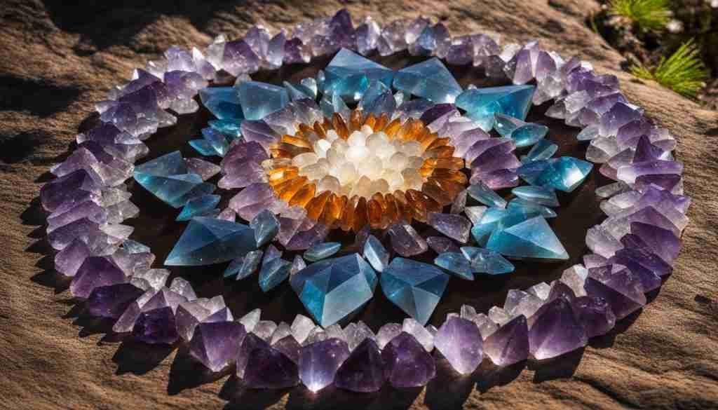 Which crystals support Connecting with Earth's Wisdom?