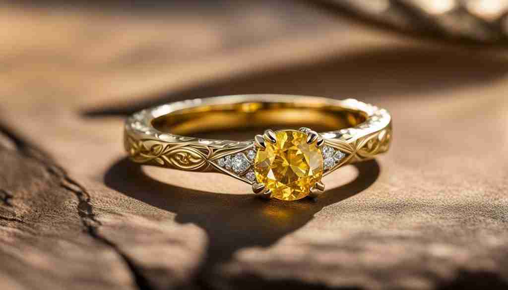 Yellow Sapphire Engagement Ring