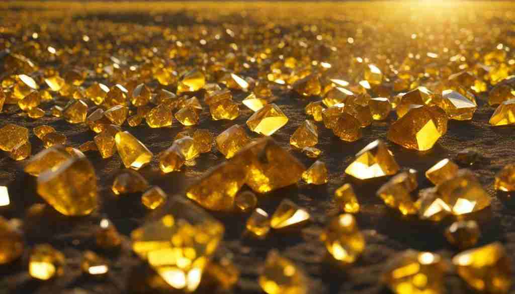Yellow crystals
