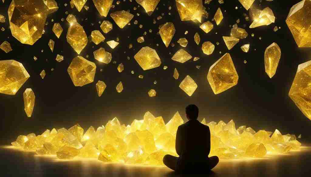 Yellow crystals for abundance and wealth