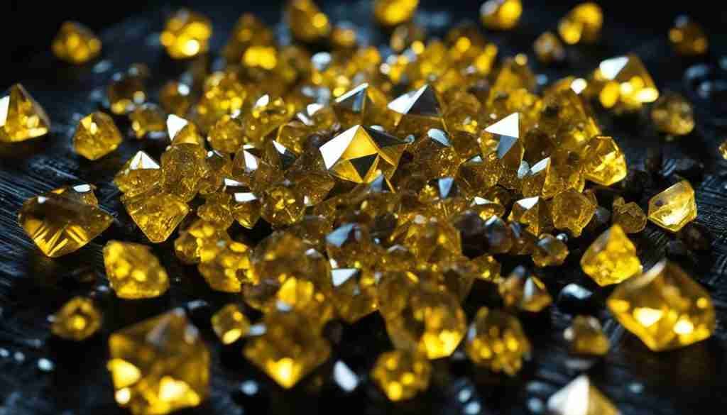 Yellow crystals for crystal grids