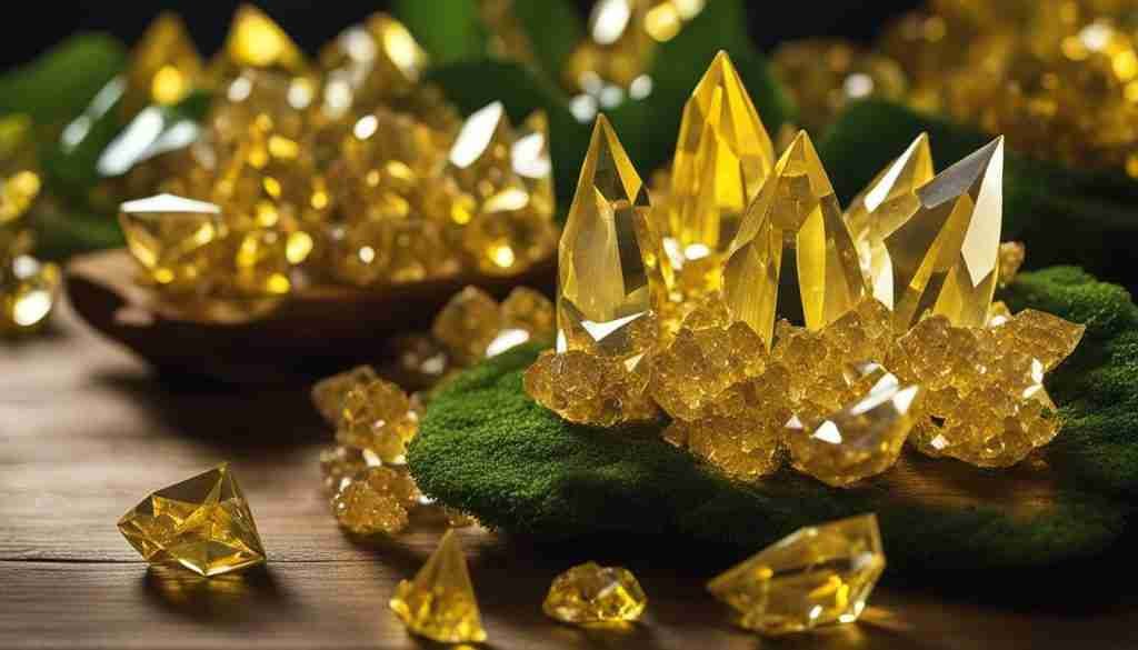 Yellow crystals for healing