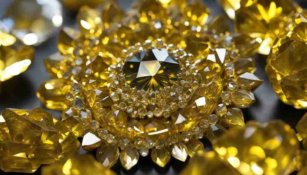 Yellow crystals for healing and happiness