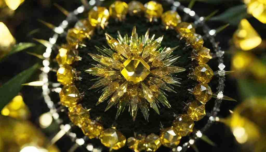 Yellow crystals for manifestation of money