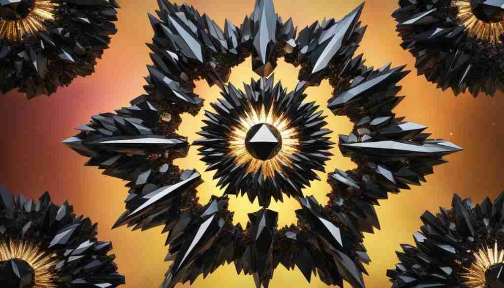 black crystals for motivation and positive energy