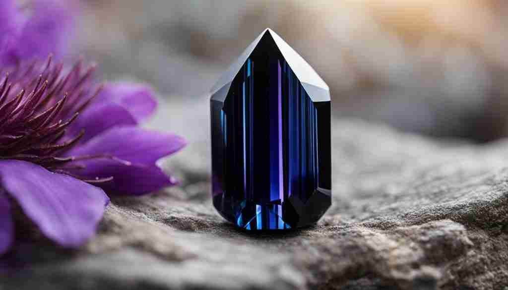 black tourmaline crystal