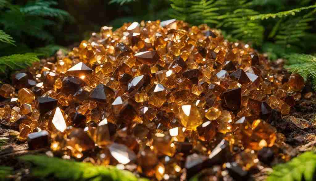 brown crystals for abundance