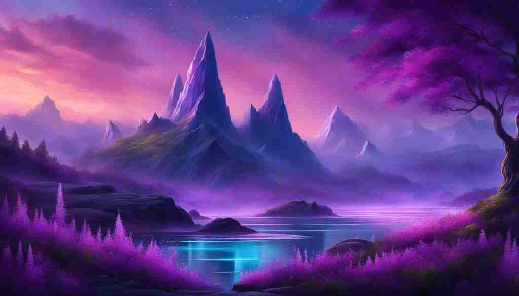 calming purple crystals
