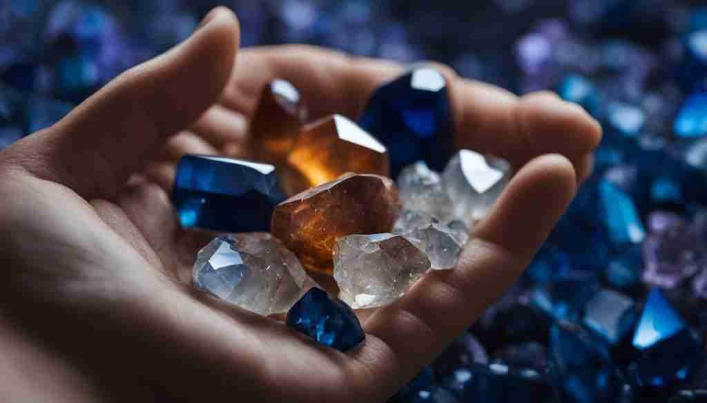 grieving crystal healing stones