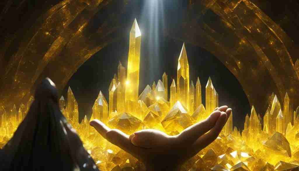 harnessing wealth energy with yellow crystals