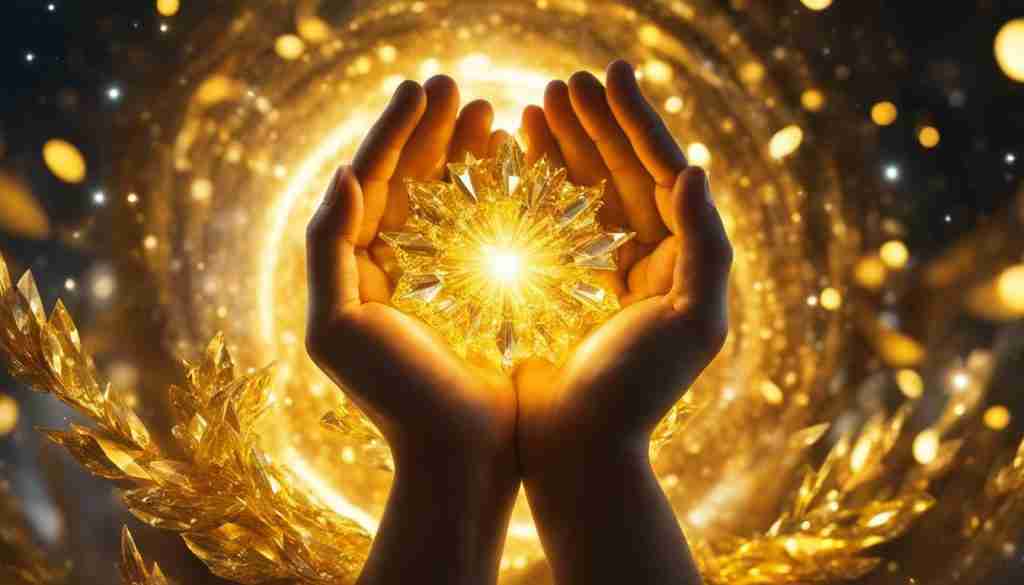 manifesting goals with yellow crystals