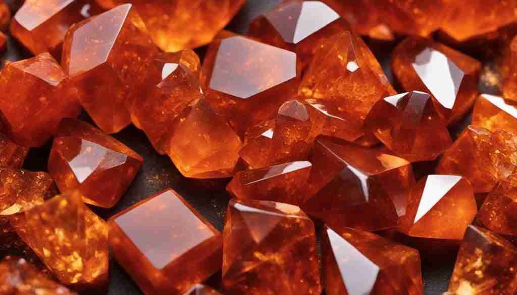 orange crystals