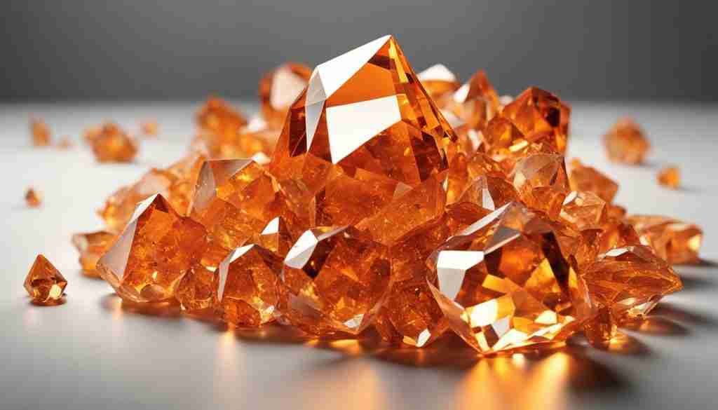 orange crystals for communication