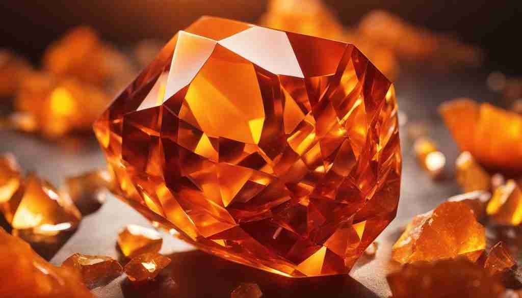 orange crystals for communication