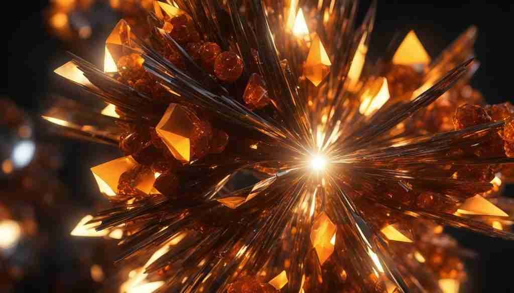 orange crystals for communication