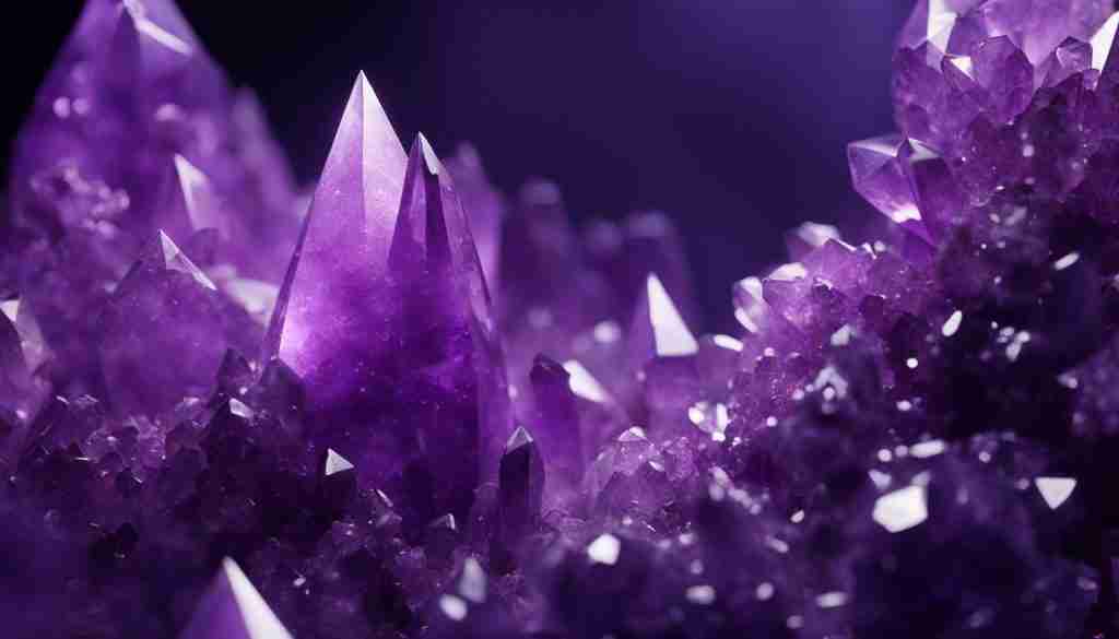 purple crystals for psychic protection
