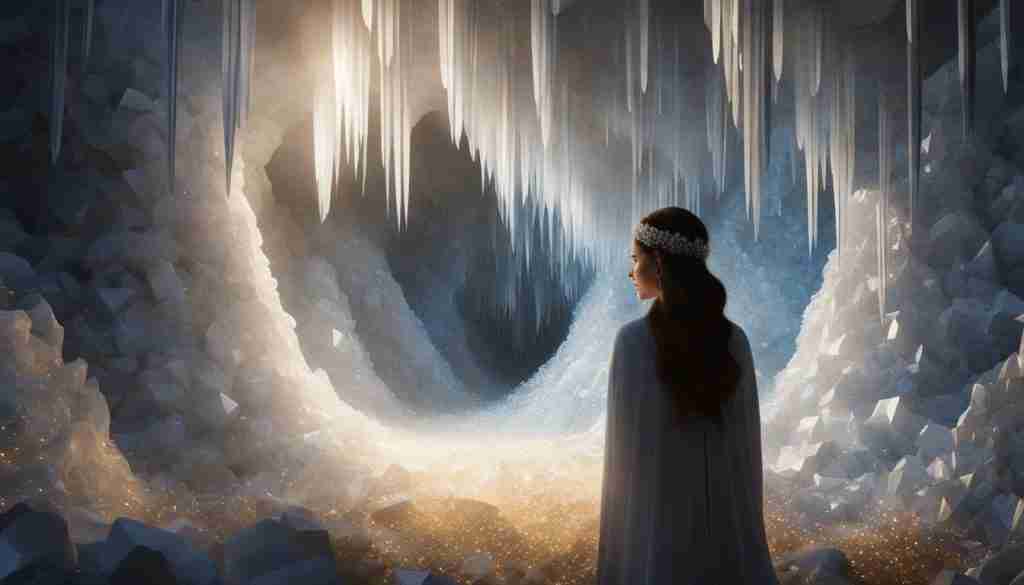 white crystals for clarity and focus