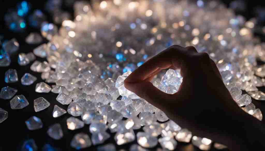 white crystals for luck